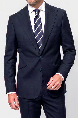 English Solid Mohair Suit — Royal Blue