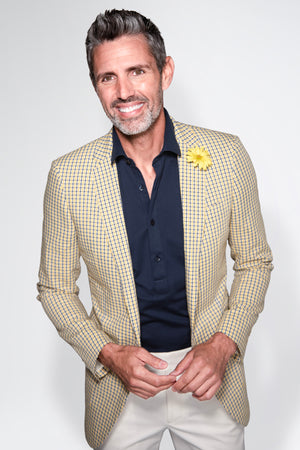 Check English Seersucker Blazer