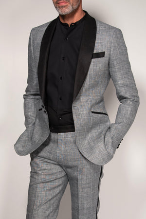 Plaid Linen Tuxedo