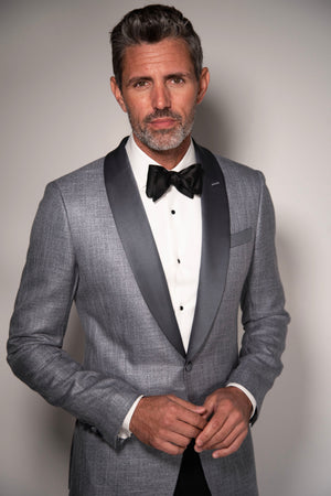 Italian Bamboo Dinner Jacket w/ Satin Lapel