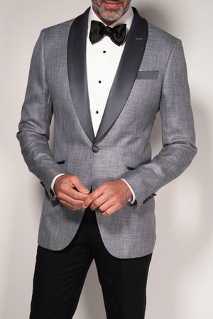 Italian Bamboo Dinner Jacket w/ Satin Lapel