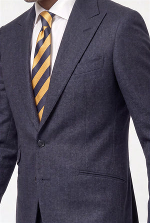 English Herringbone Suit — French Blue