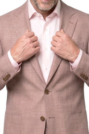 Summer Wool / Silk / Linen Suit - Desert Rose
