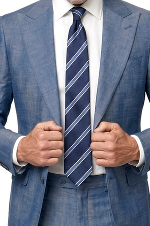 Solbiati Linen Suit - Sky Blue