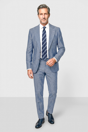 Solbiati Linen Suit - Sky Blue