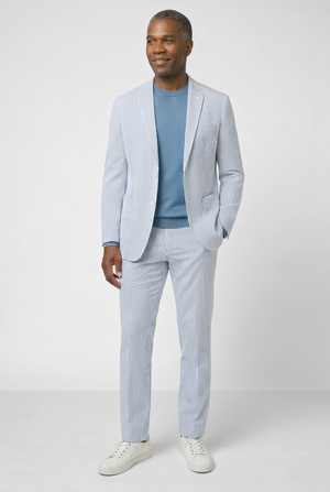 Classic Seersucker Suit - Light Blue