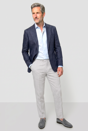 Solbiati Linen Blazer - Royal Blue