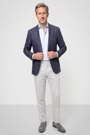 Solbiati Linen Blazer - Royal Blue