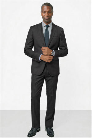 Italian 130's Flat Weave — Black