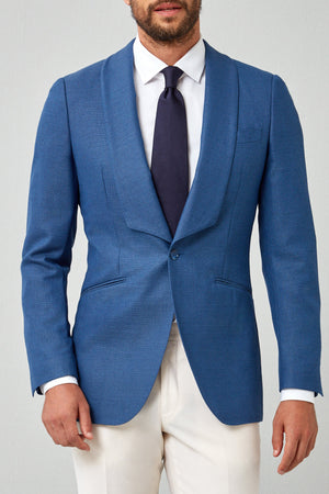 Solid Italian Basket Weave Dinner Jacket
