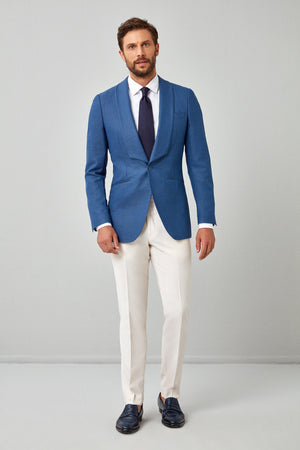 Solid Italian Basket Weave Dinner Jacket