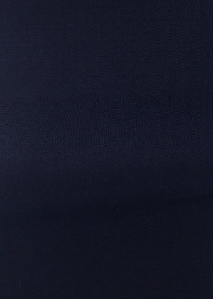 Navy Solid Plain Weave Trousers