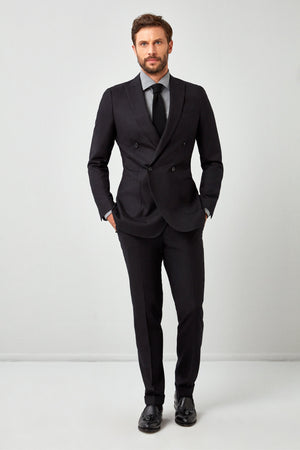 English Black Flannel Suit