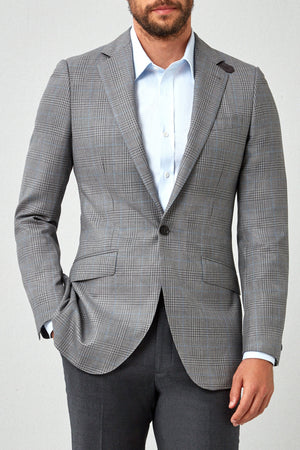 English Plaid 120s Blazer