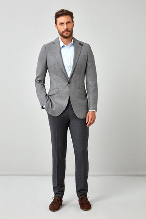 English Plaid 120s Blazer