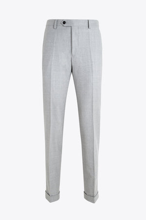 English Light Gray Flannel Trousers