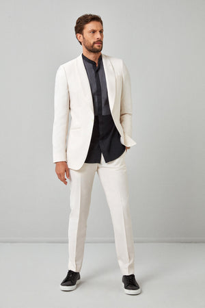 Off-White Plain Weave Trousers