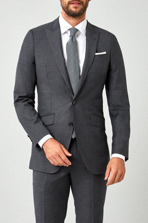 Solid Worsted Plain Weave Suit