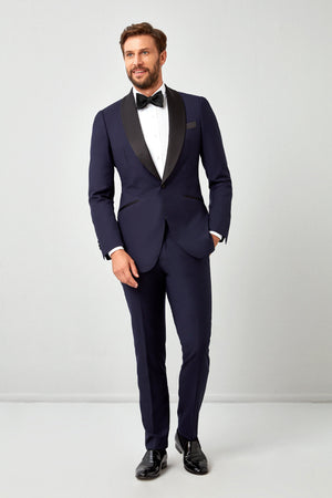 Solid Plain Weave 110s Tuxedo