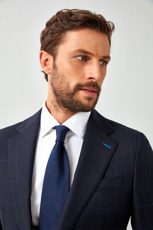 Subtle Windowpane 130s Suit