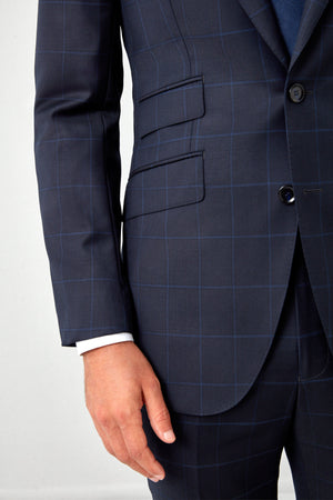 Subtle Windowpane 130s Suit