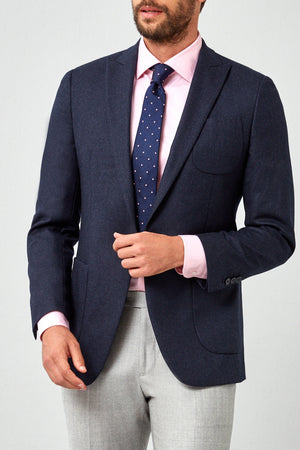 Italian Solid Flannel Blazer