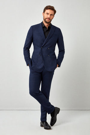Italian Houndstooth Flannel Suit