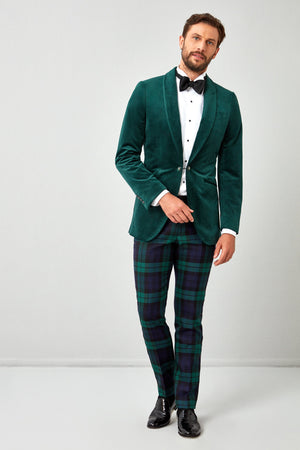Scottish Tartan Plaid 'Black Watch' Tux Trousers