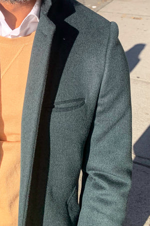 Plush Wool & Silk Overcoat