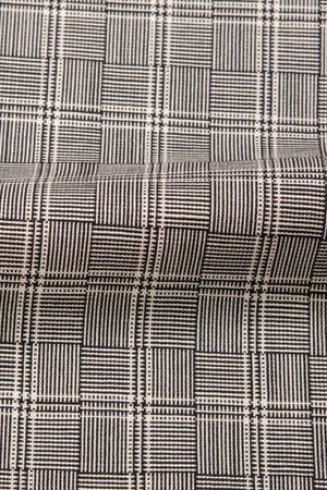 Plaid Blazer in Warm Tones