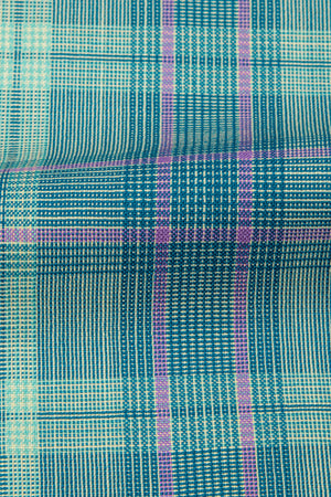 Bold Tonal Plaid Blazer