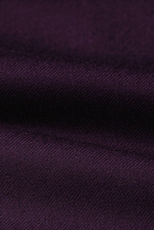 English Dark Purple Flannel Trousers