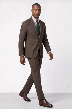 Dugdale English Earth Tone Cool Wool Suit — Golden Lovat
