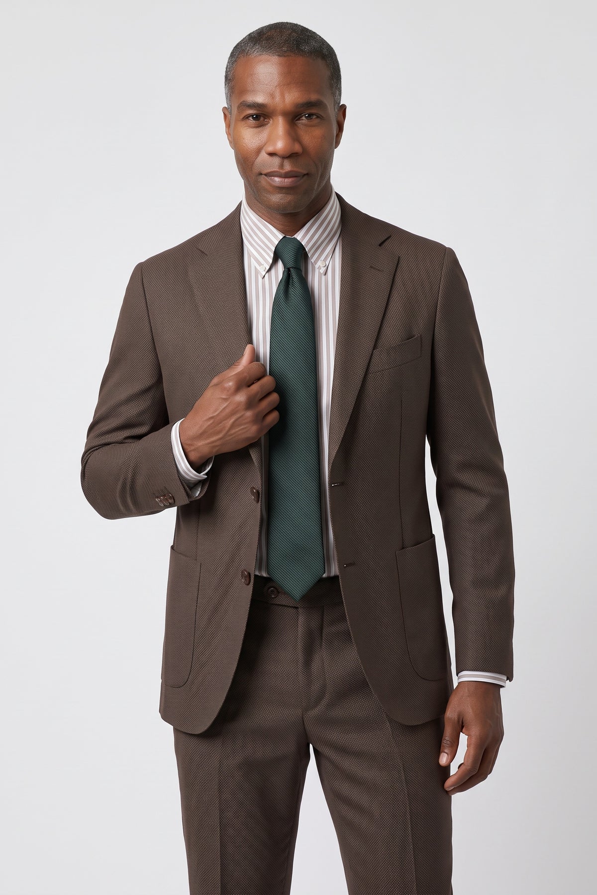 Dugdale English Earth Tone Cool Wool Suit — Golden Lovat