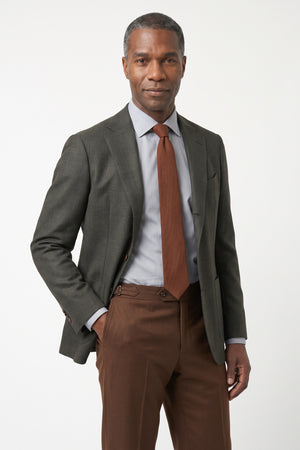 Dugdale Tropical Breeze Glencheck Blazer — Medium Brown