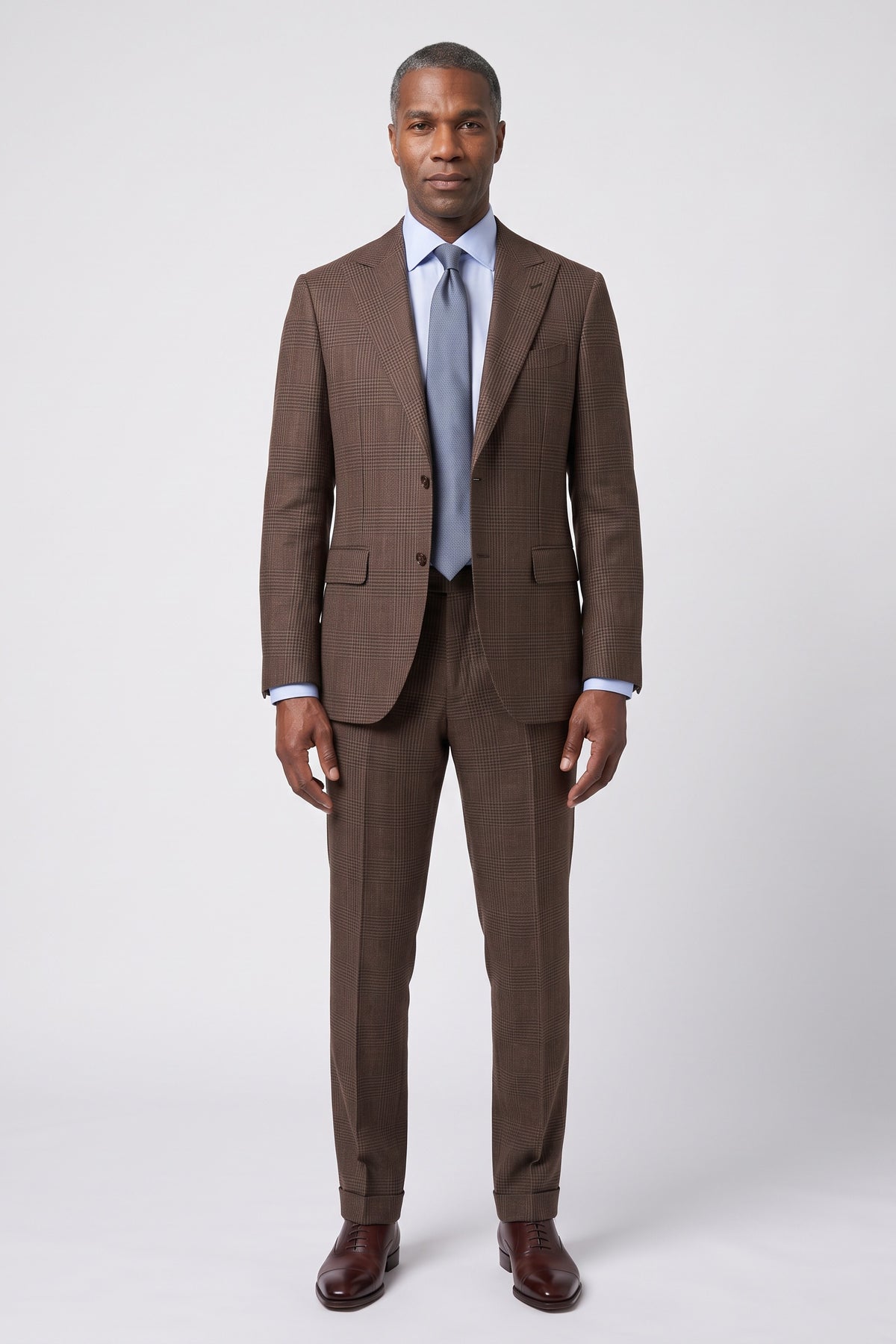 Dugdale Peerless Glen Check — Light Brown