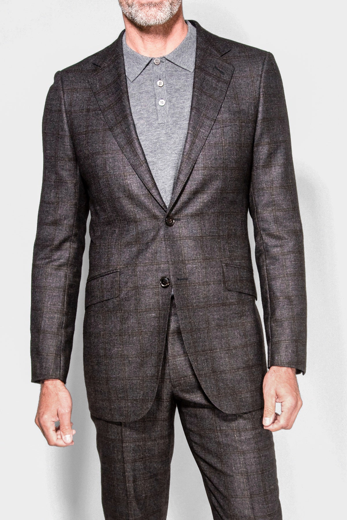 Loro Piana Windowpane Flannel