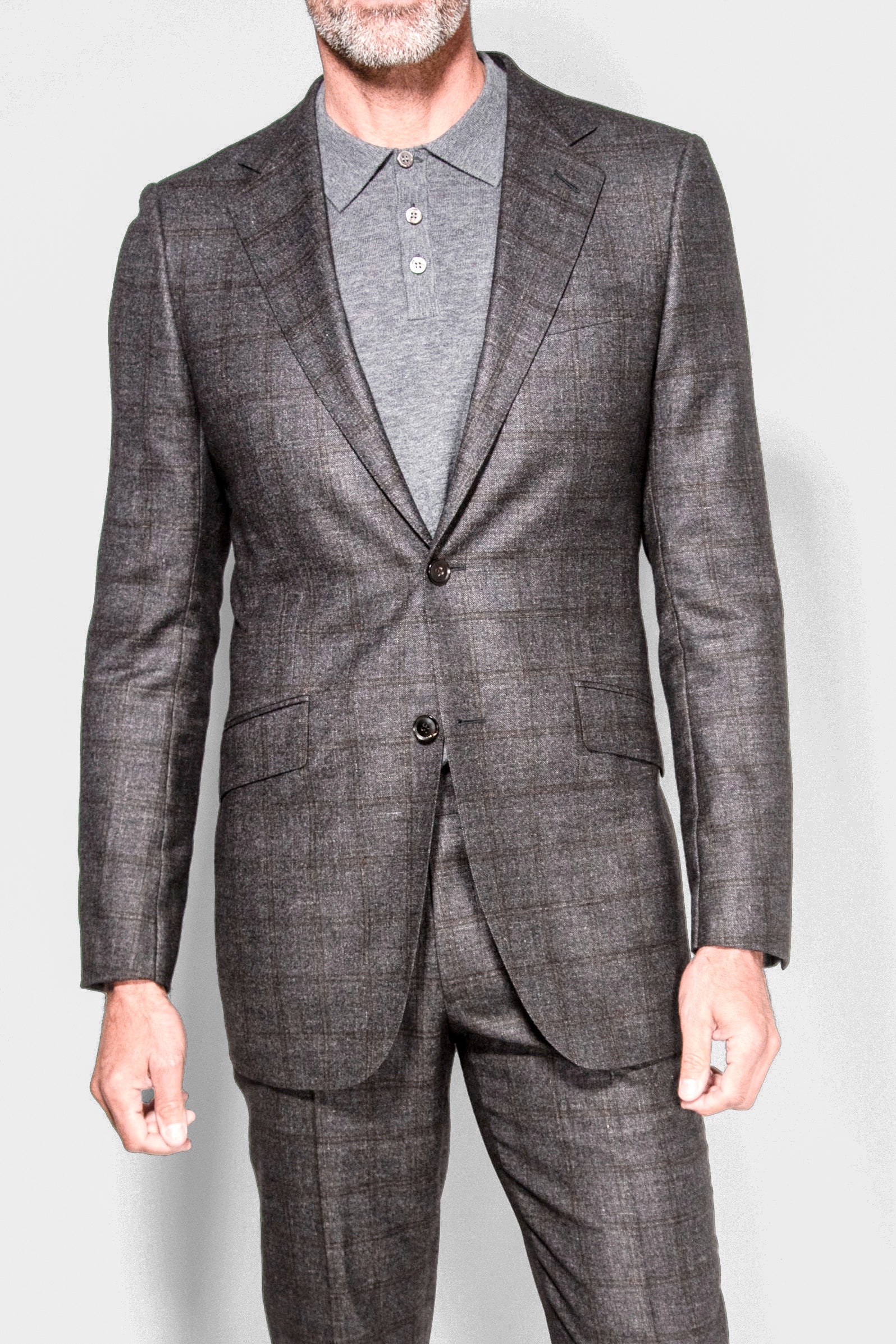Loro Piana Windowpane Flannel