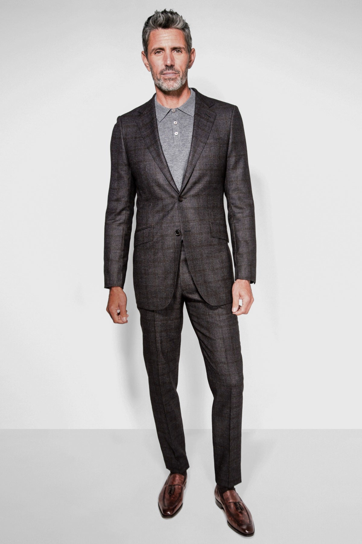 Loro Piana Windowpane Flannel