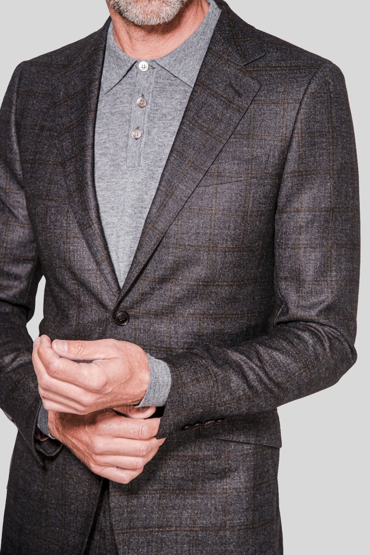 Loro Piana Windowpane Flannel