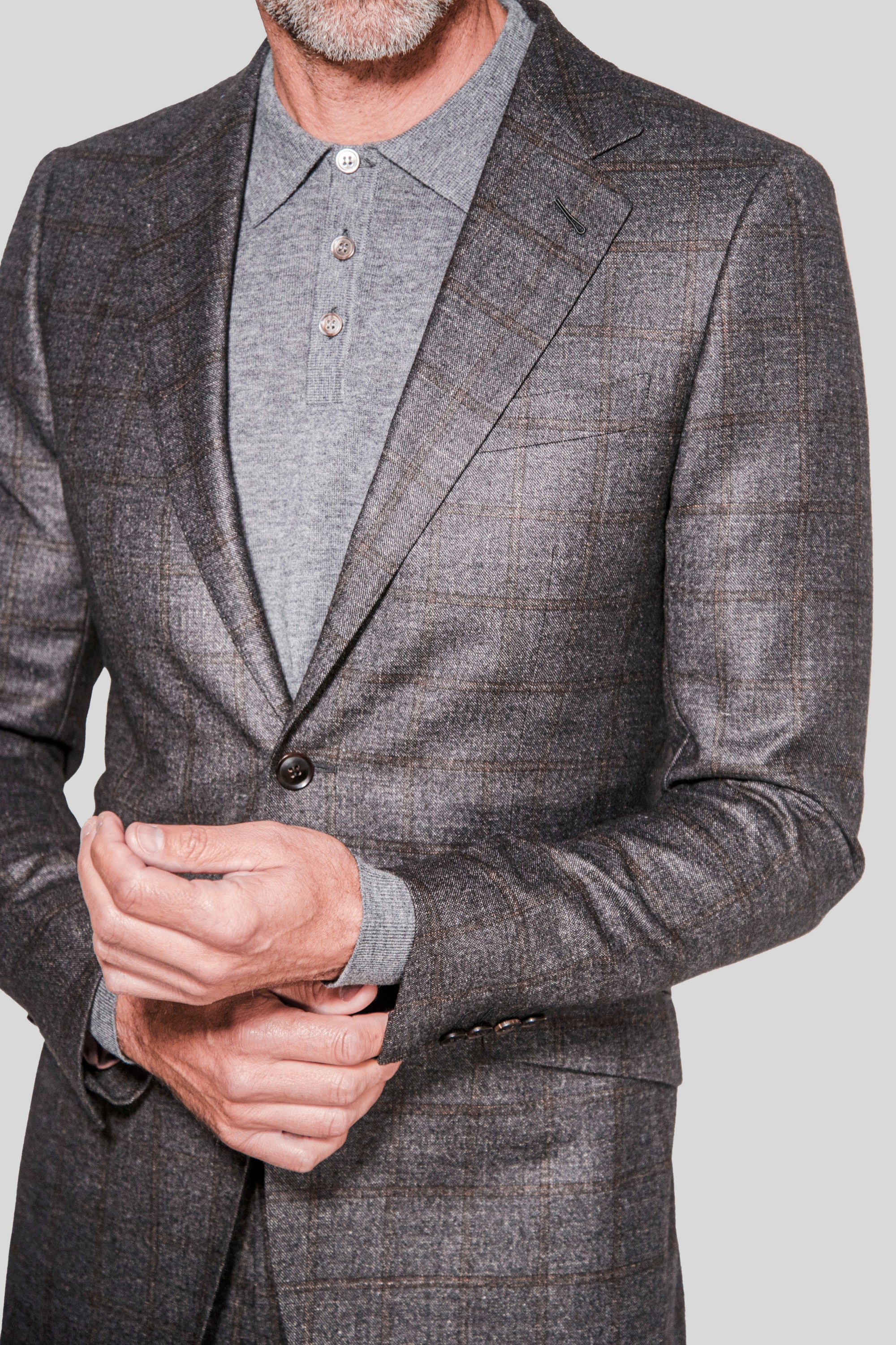 Loro Piana Windowpane Flannel