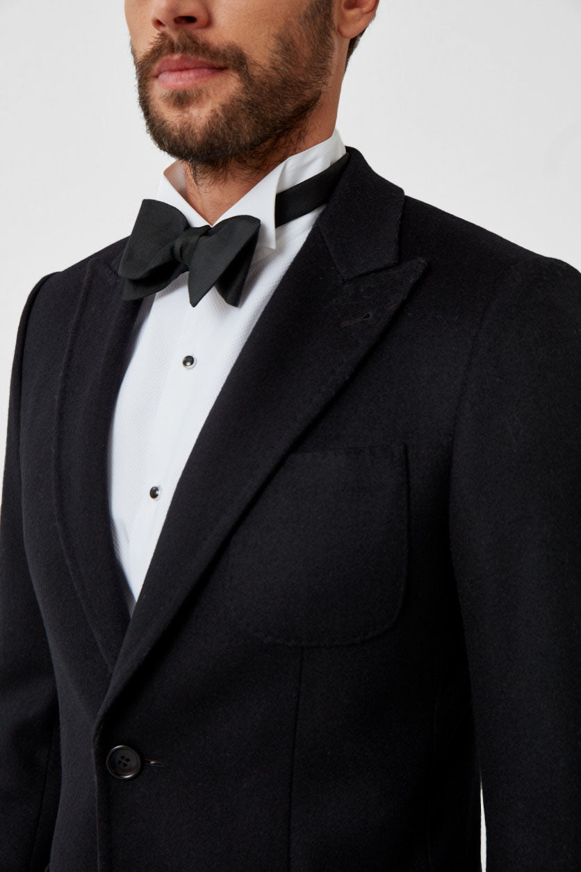 100% Wool Solid Overcoat