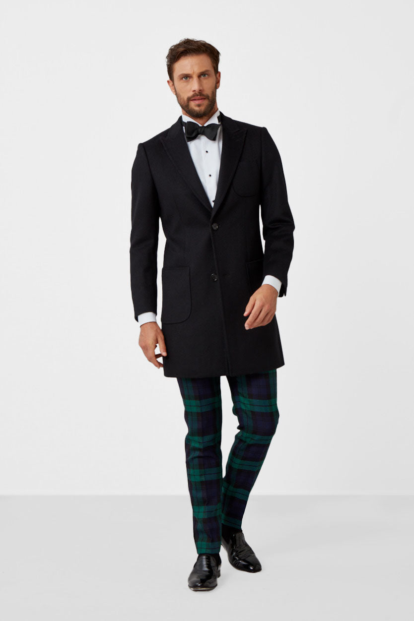 100% Wool Solid Overcoat