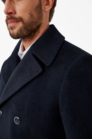 Solid Wool Peacoat