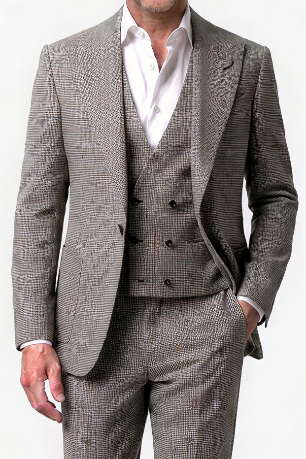 Puppytooth Flannel Weight — Black & White