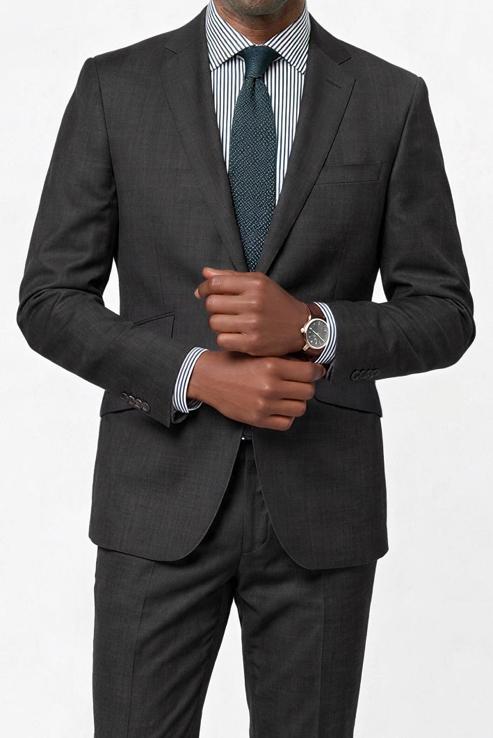 Italian 130's Flat Weave — Black