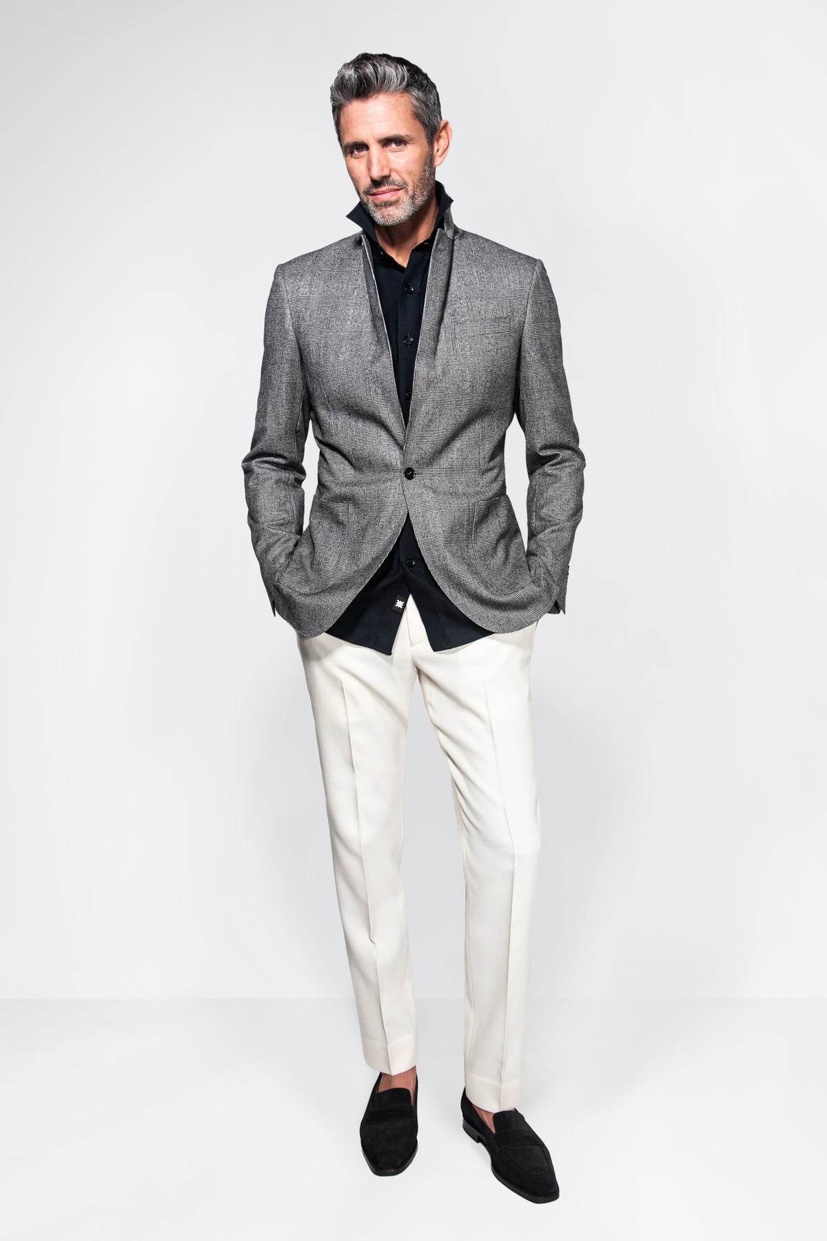 Holland & Sherry Flannel Glen Plaid