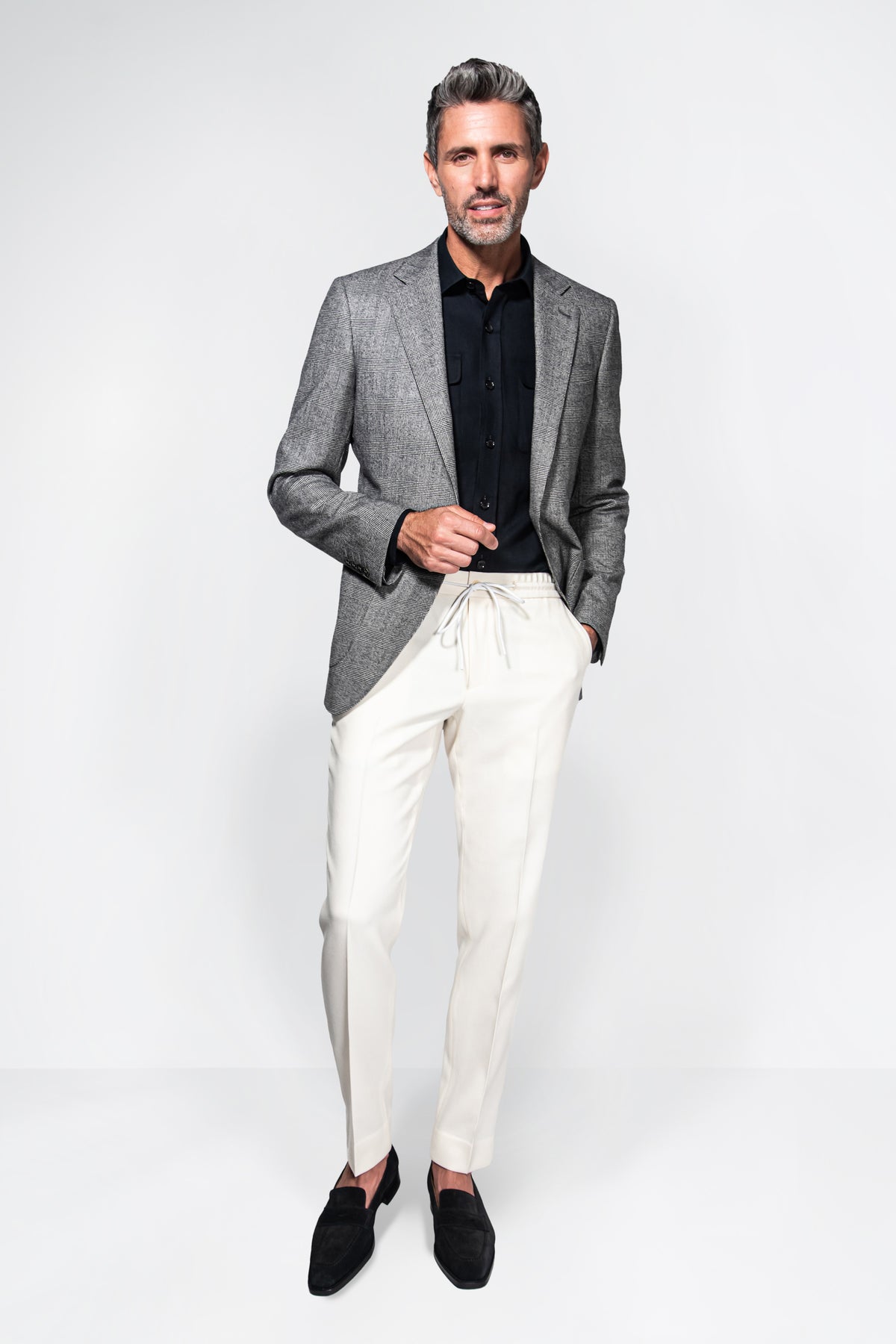 Holland & Sherry Flannel Glen Plaid