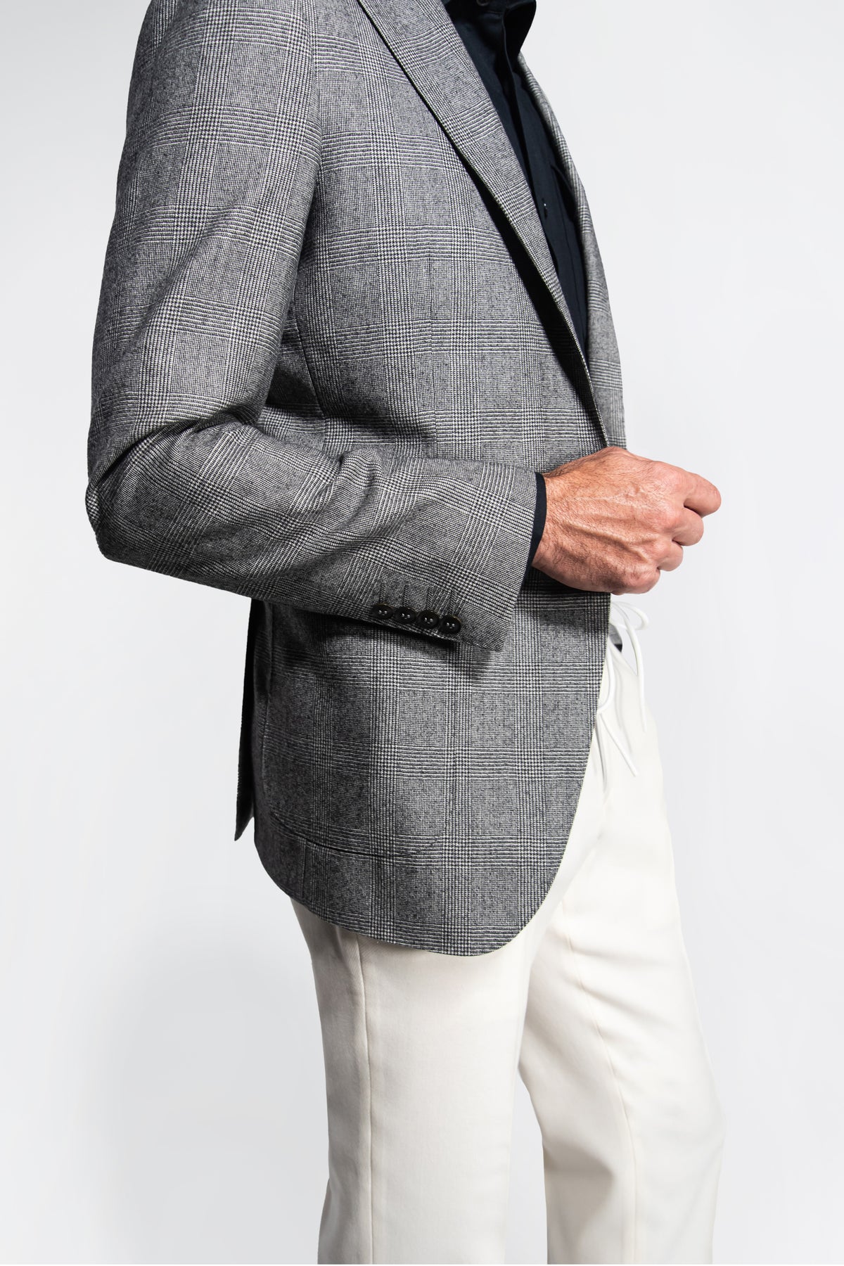 Holland & Sherry Flannel Glen Plaid