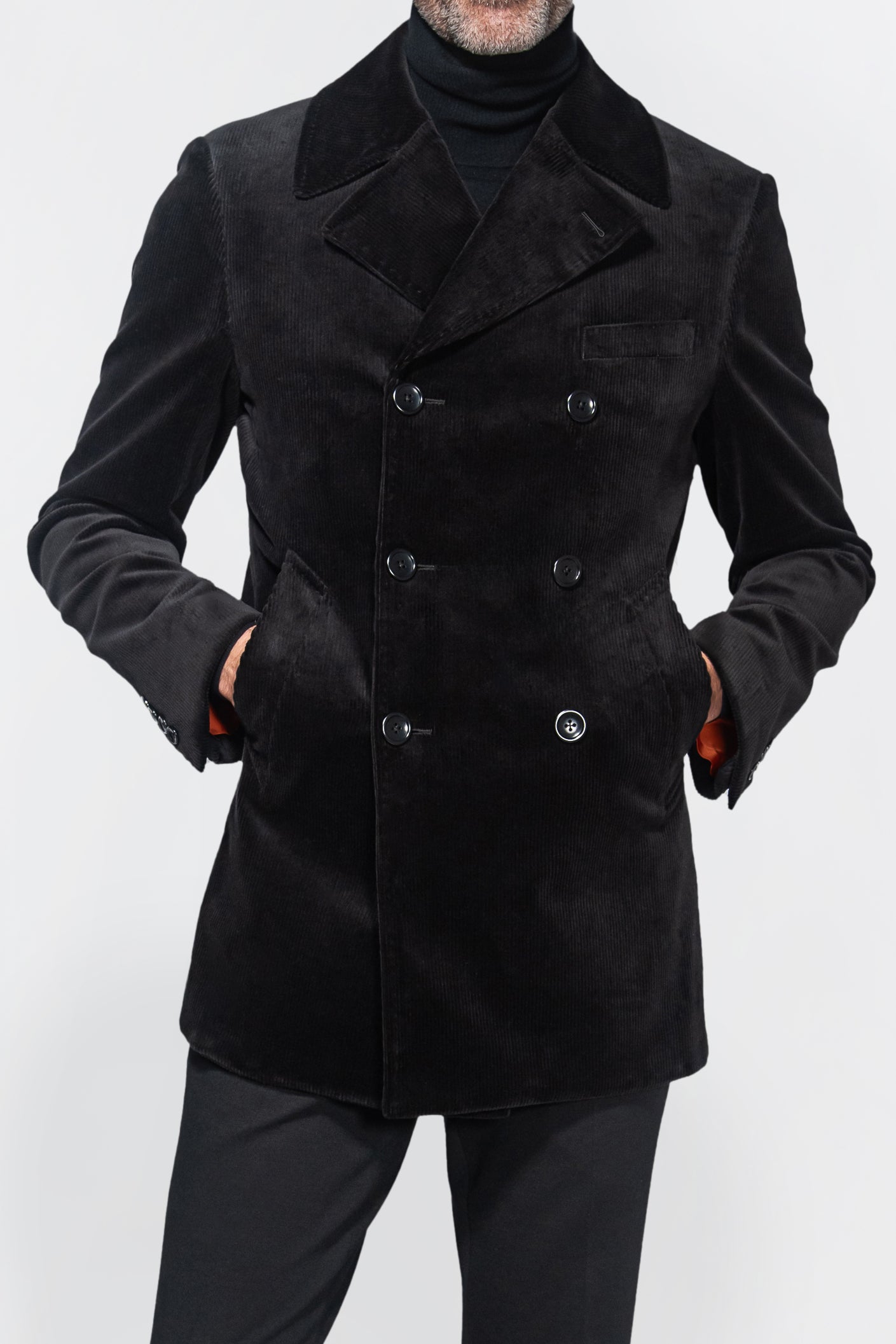 English Corduroy Peacoat
